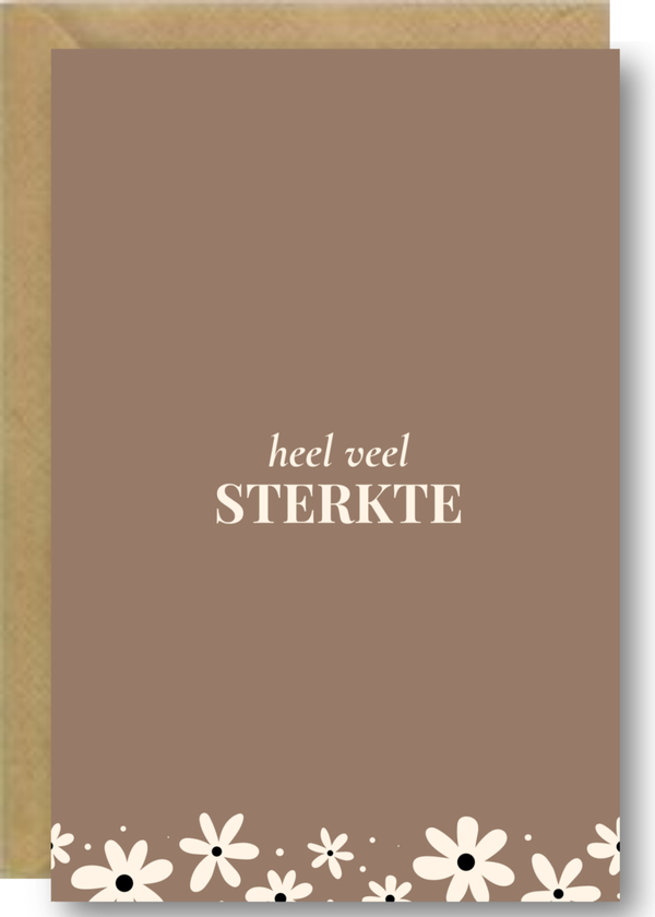 Heel veel sterkte - bloemenstrook