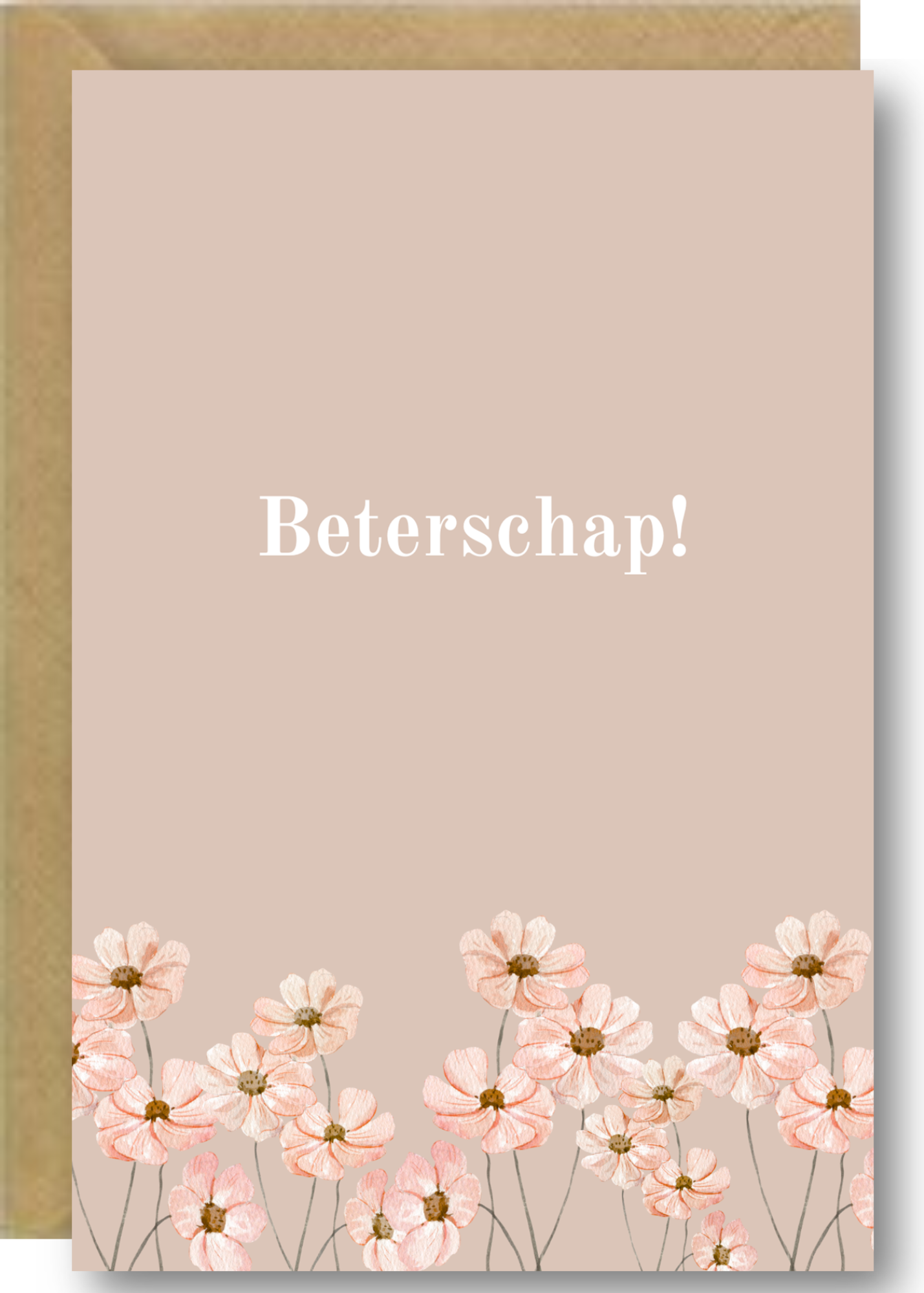 Beterschap! - bloemenrand