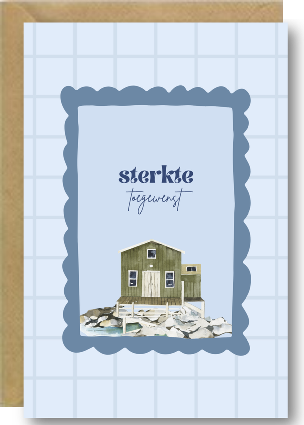 Sterkte - huisje op rotsen