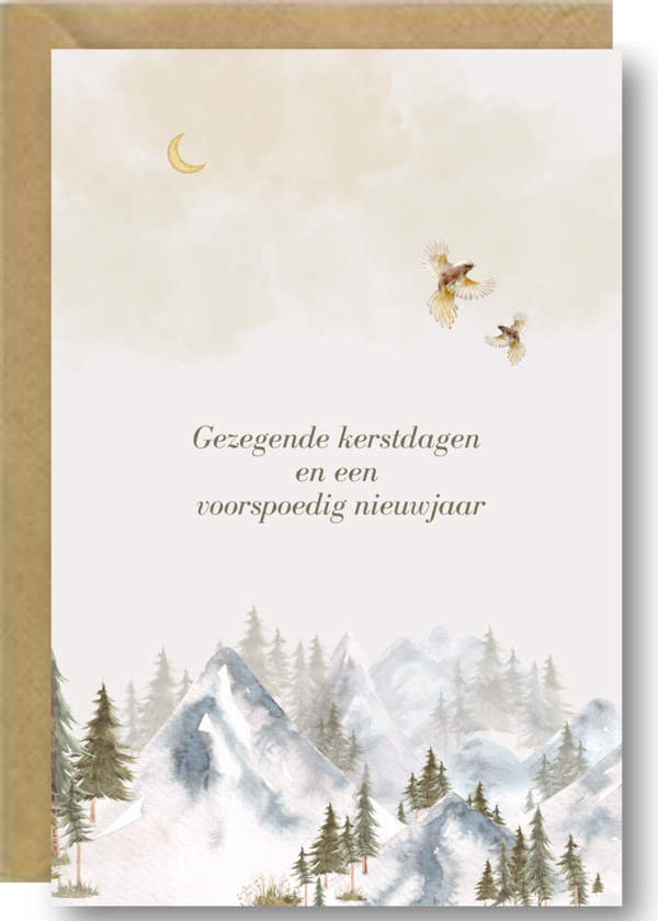 Kerstkaart 4 - Landschap