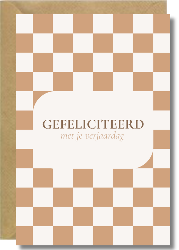 Feestkaart 3 - gefeliciteerd blokjes
