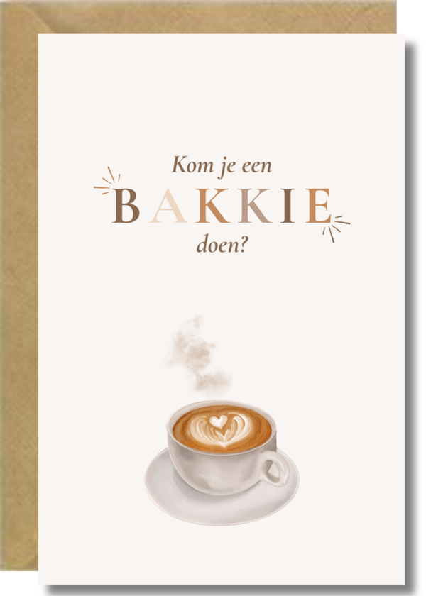 Feestkaart 4 - bakkie doen