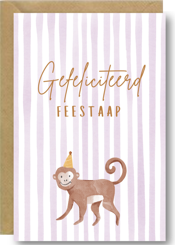 Kinderkaart - feestaap