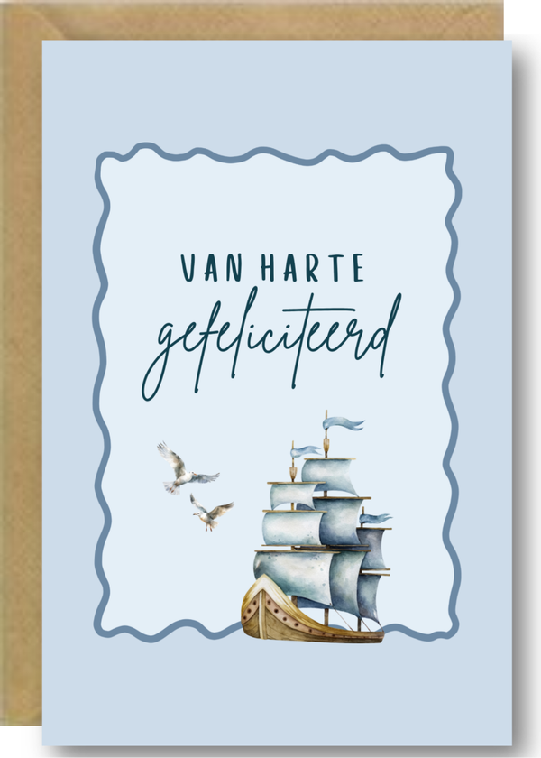 Gefeliciteerd - schip