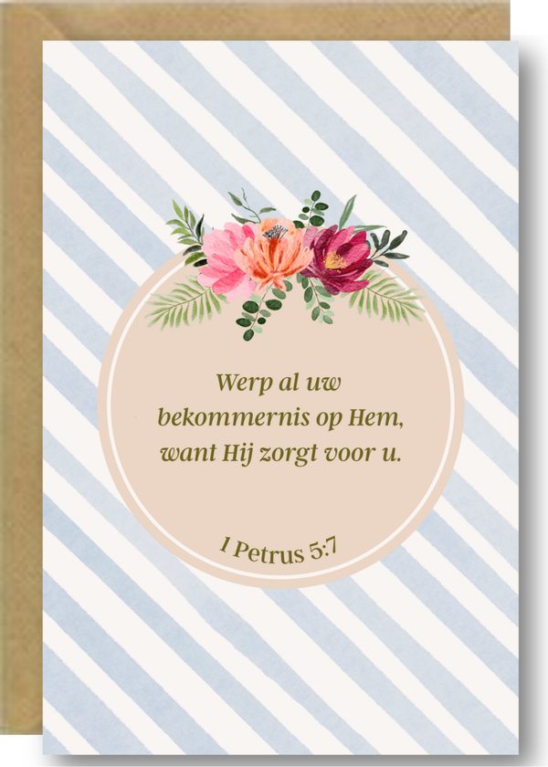 Bijbeltekst - 1 Petrus 5:7