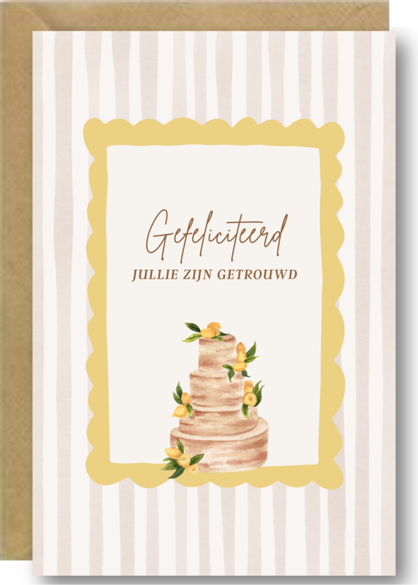 Huwelijk - bruidstaart