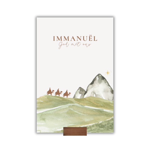 Mini poster - Immanuël, God met ons