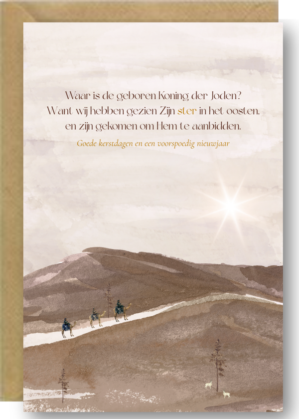 Kerstkaart 5 - herders