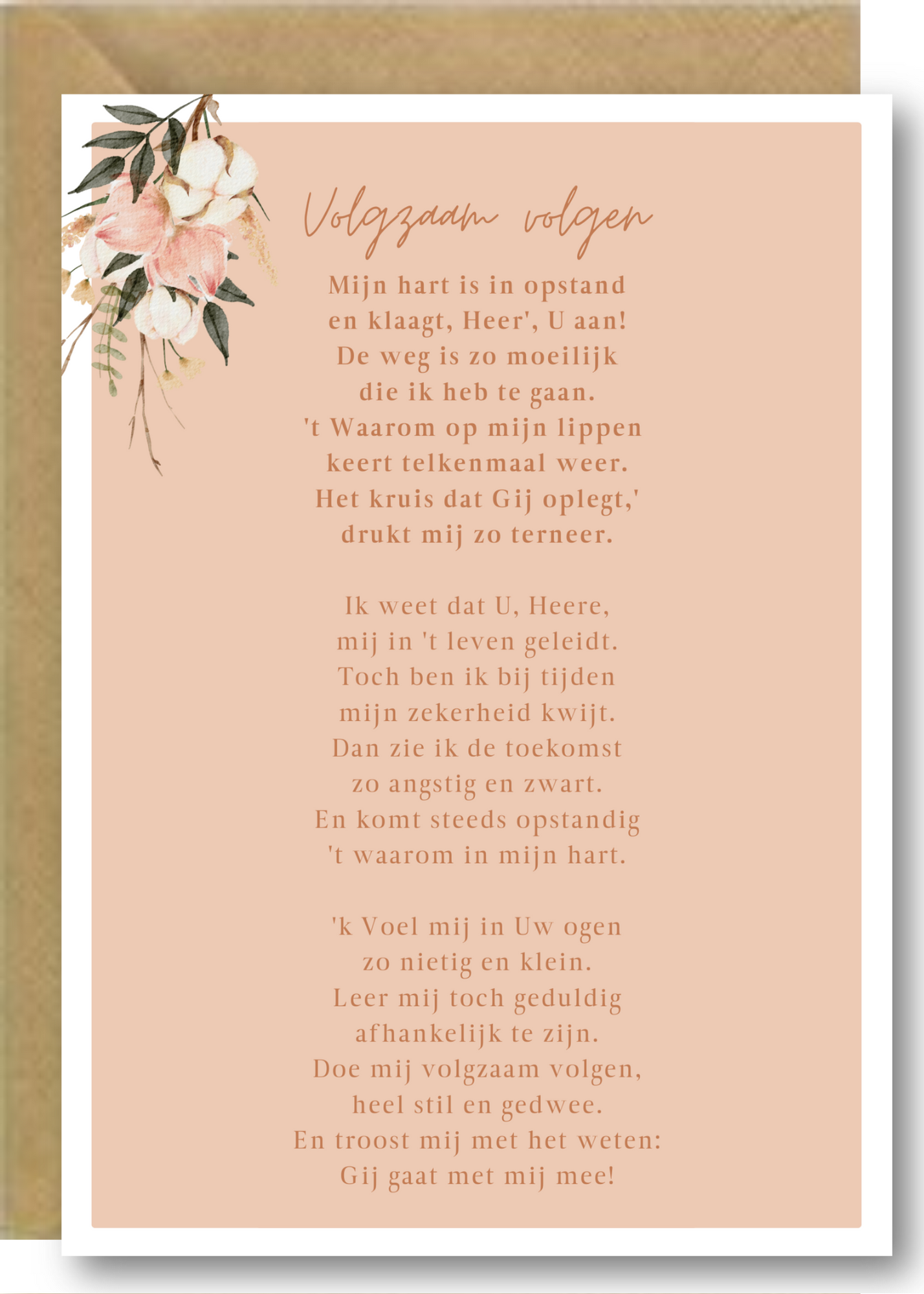 Gedicht - Volgzaam volgen