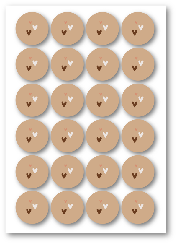 Stickervel 7 - hartjes