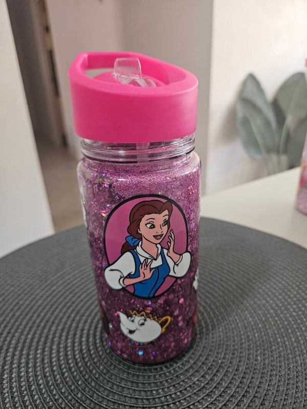 Pre Made Beauty and the beast - Kids Snow Globe Water Bottle