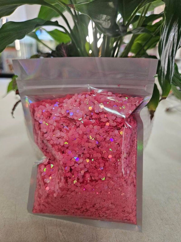 Hot Pink Glitter - 100g Packet