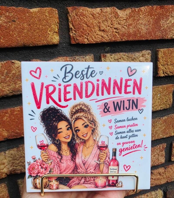 Sublimatie tegeltje beste vriendinnen