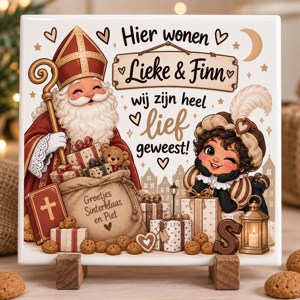 Sinterklaas Tegel met Naam 🎁