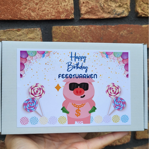 Feestvarken brievenbusdoosje 🥳🍭