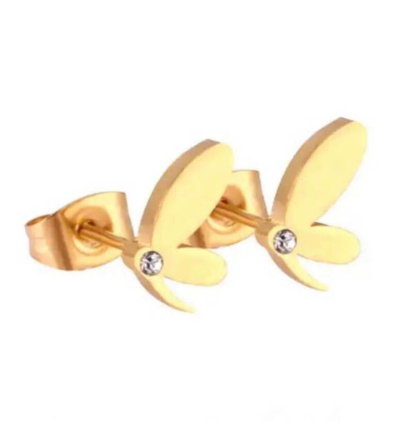 RVS oorknopjes firefly goud