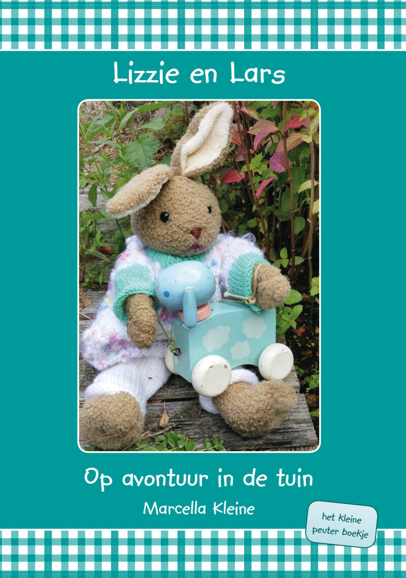 Peuterboek kleuterboek Lizzie en Lars Op avontuur in de tuin - door Marcella Kleine