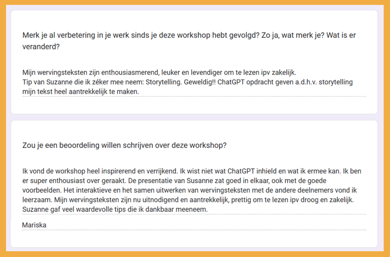 Beoordeling workshop sneller en makkelijker vrijwilligers werven