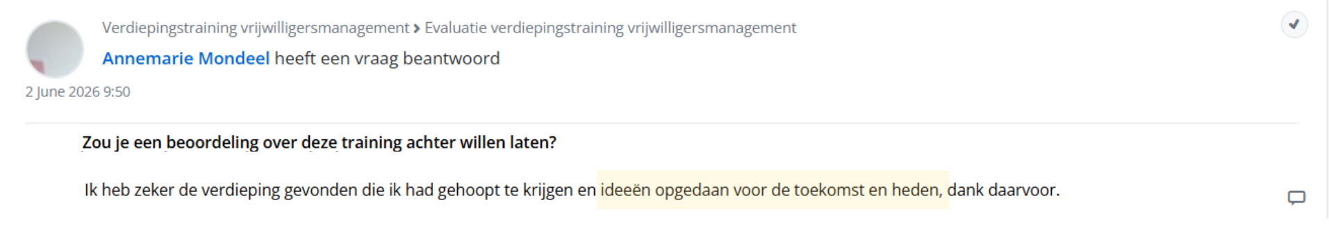 training vrijwilligersmanagement