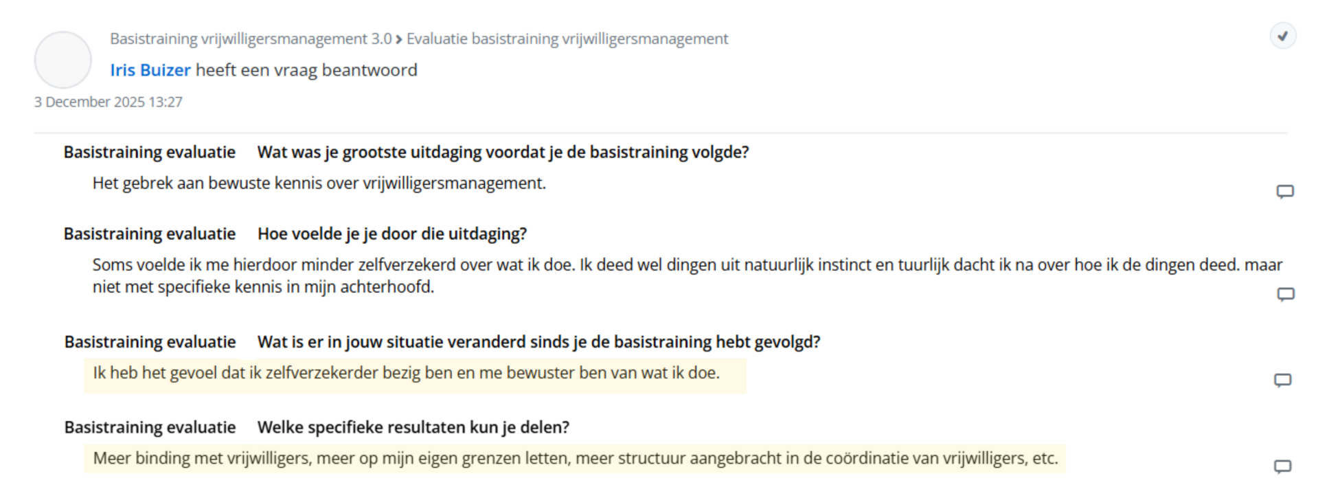 training vrijwilligersmanagement