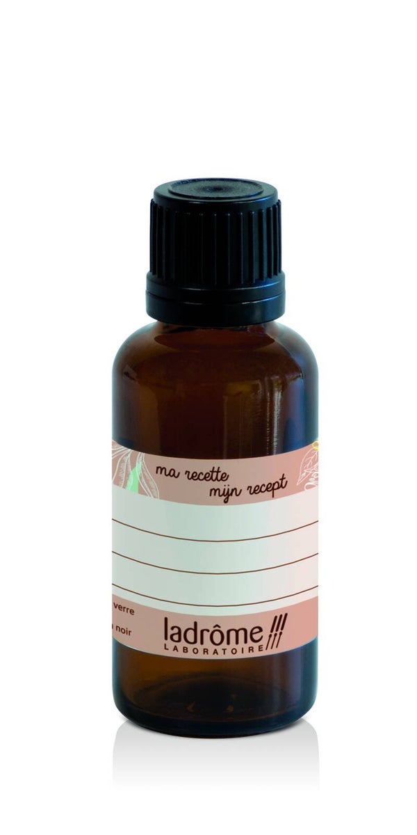 Flesje met schroefdop bruin glas 30ml