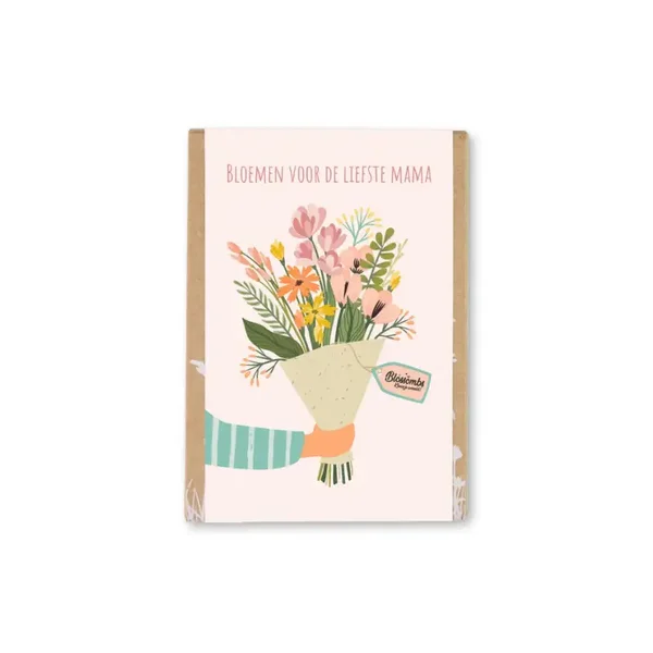 Gift Box met 4 bloembommetjes 'Bloemen voor de liefste mama'