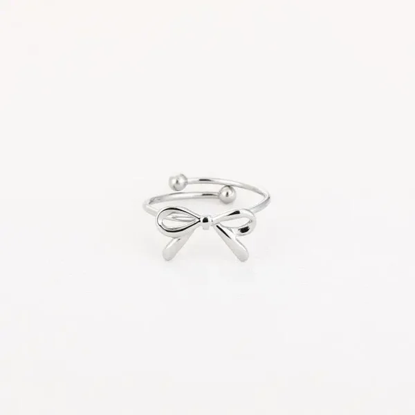 Strikjes ring zilver