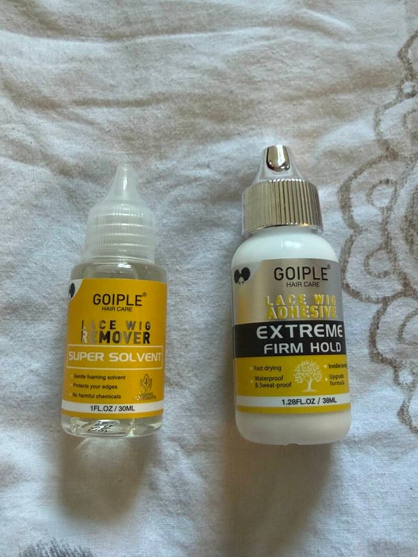 Colle et dissolvant de perruque