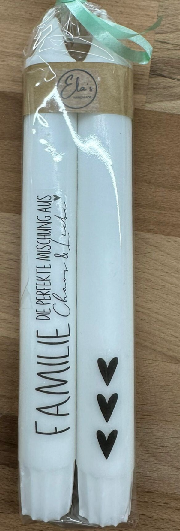 Kerzen Familie die perfekte Mischung aus Chaos & Liebe/ Herzen