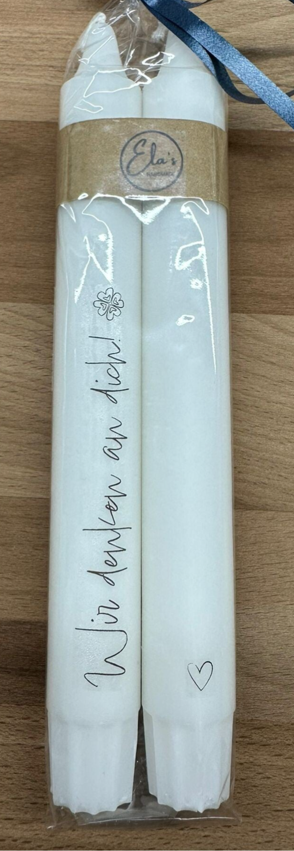 Kerzen Wir denken an dich / Herz