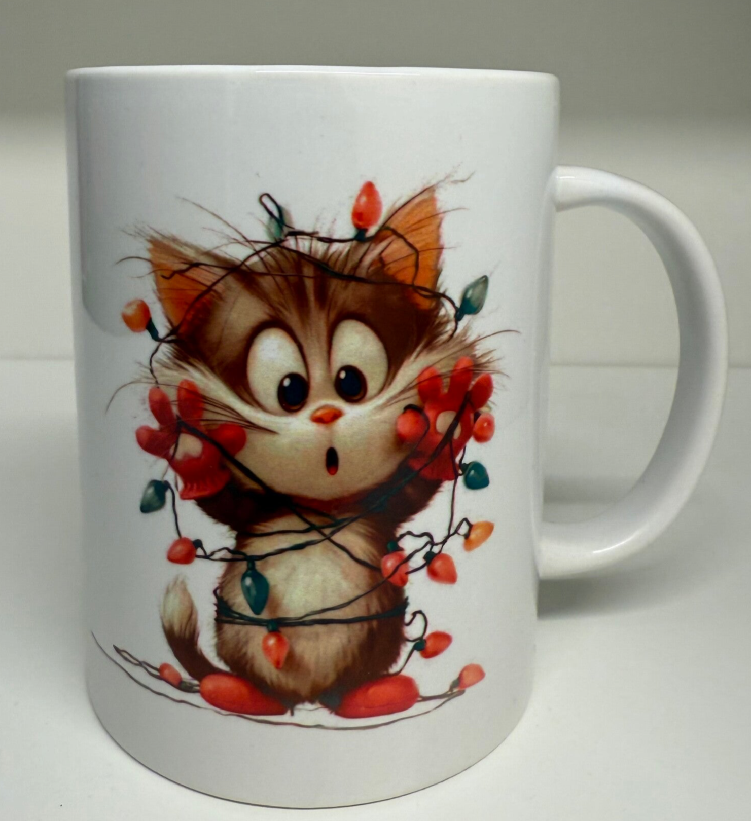 Tasse Weihnachtskatze