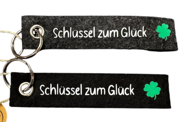 Schlüsselanhänger "Schlüssel zum Glück"
