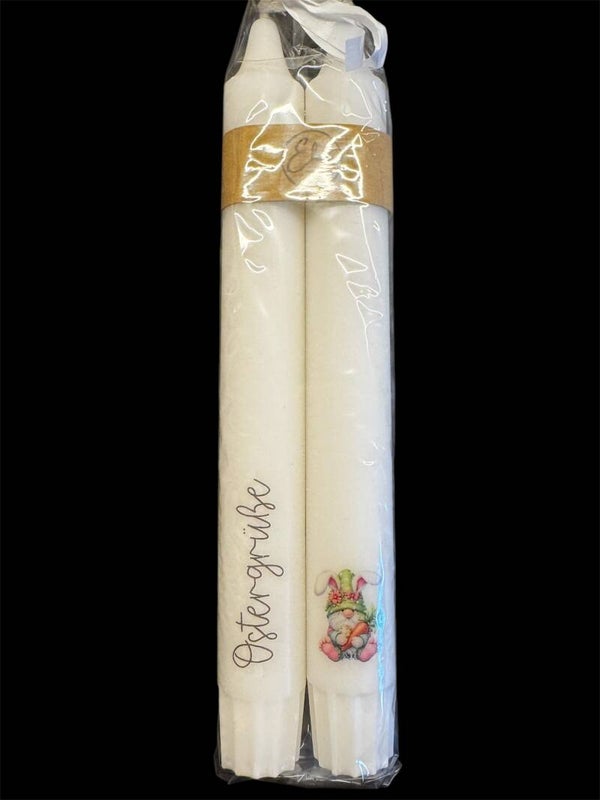Stabkerzen "Ostergrüsse" - fertiges Set