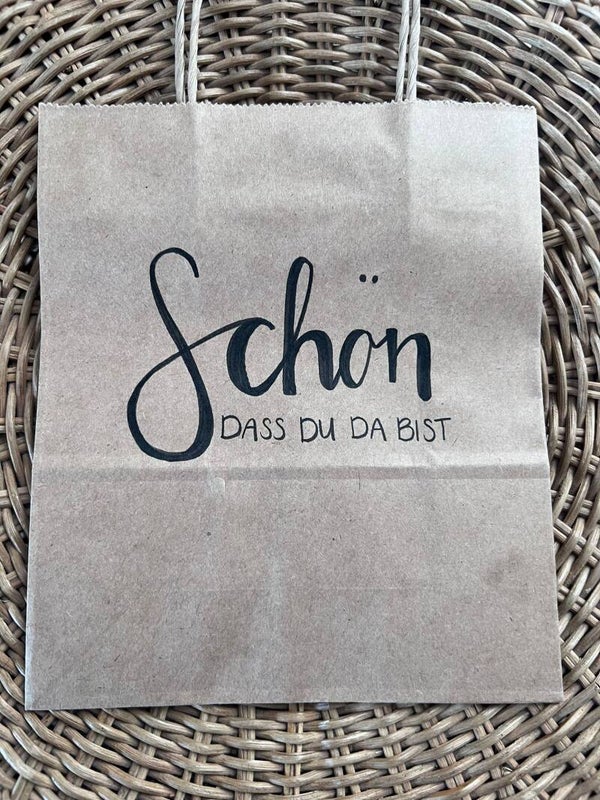 Geschenksäckli - Schön bist Du da