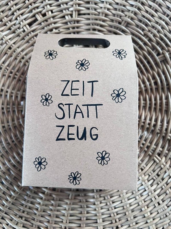 Gutschein Box - Zeit statt zeug