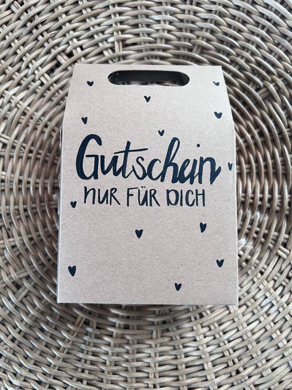 Gutschein Box - Gutschein nur für Dich