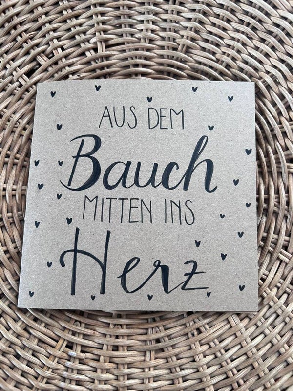 Aus dem Bauch mitten ins Herz