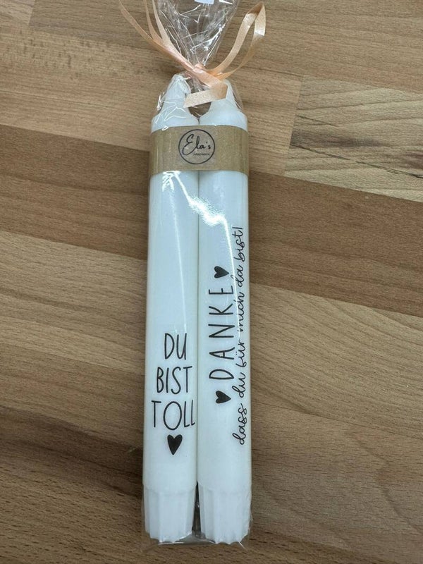 Kerzen Du bist toll/Danke dass du für mich da bist