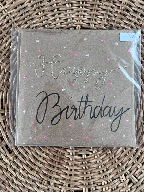 Happy Birthday Rosa/Pink Punkte