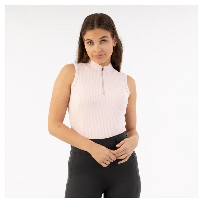 BR half zip mouwloos shirt Kirsten dames