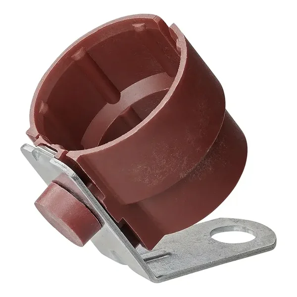 Stekkerhouder kunststof rood