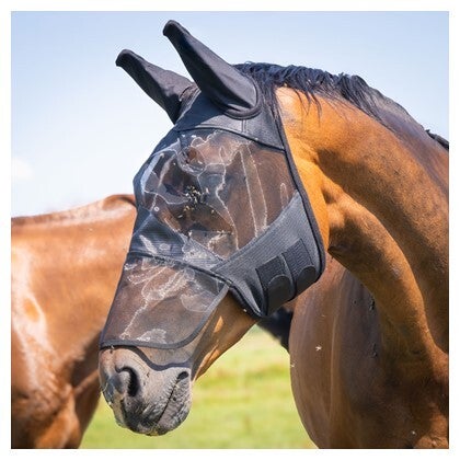 Vliegenmasker Flyshield met neusstuk, bamboo lining
