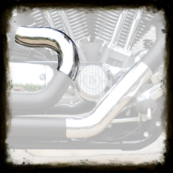 HEAT SHIELD TOP CHOPP LONG VERSION REAR VA BLACK (54MM)