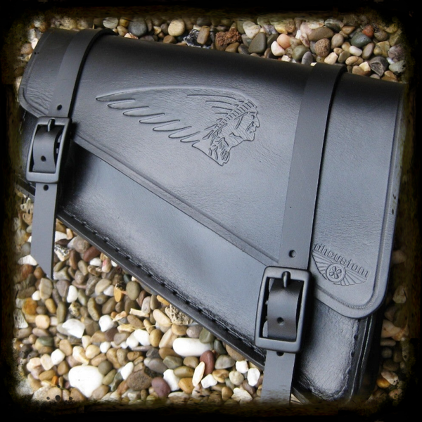 SATTELTASCHE SMALL INDIAN BLACK