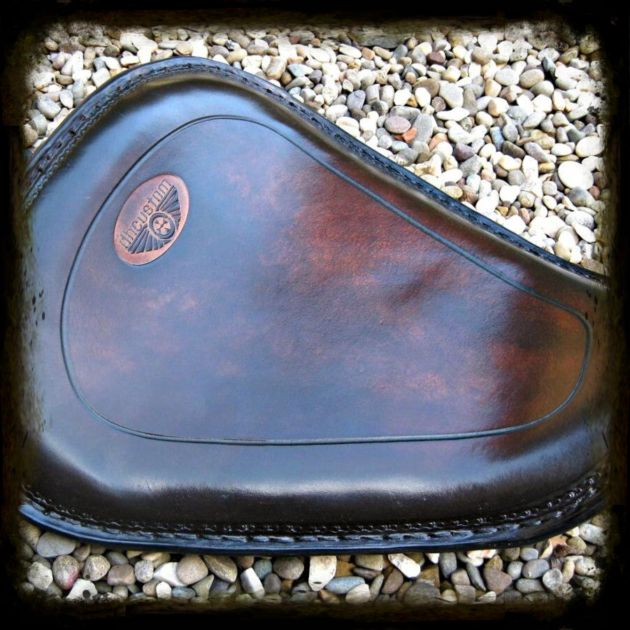 SITZ SPORTSTER 2010-UP BROWN DARK LEATHER