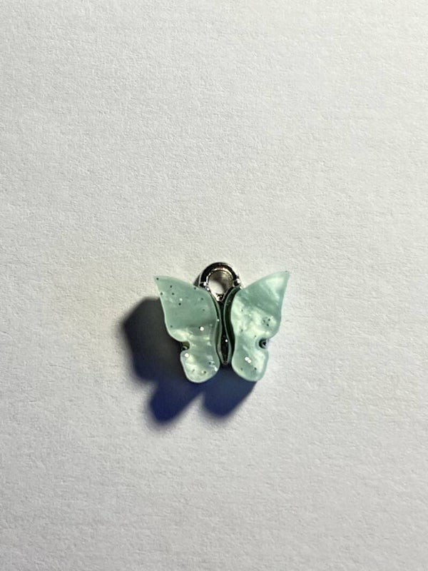 vlinder bedels - zilver