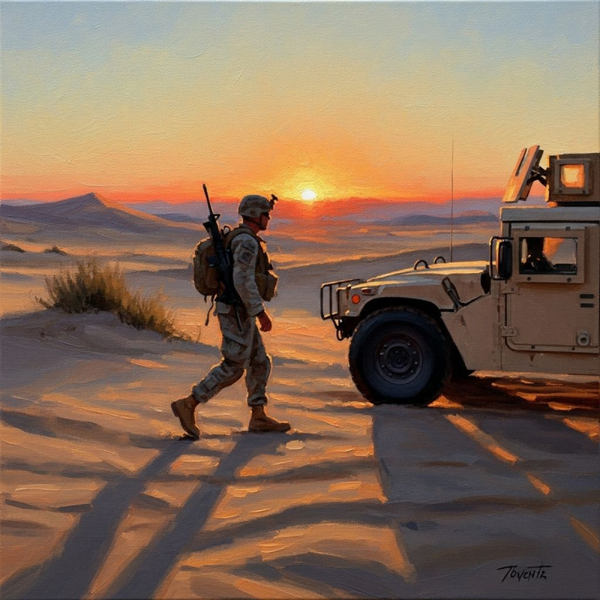 Soldier w/ Humvee Three