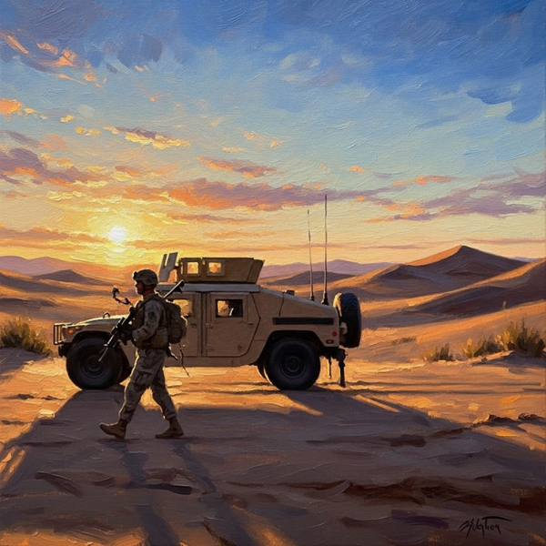 Soldier w/ Humvee Two