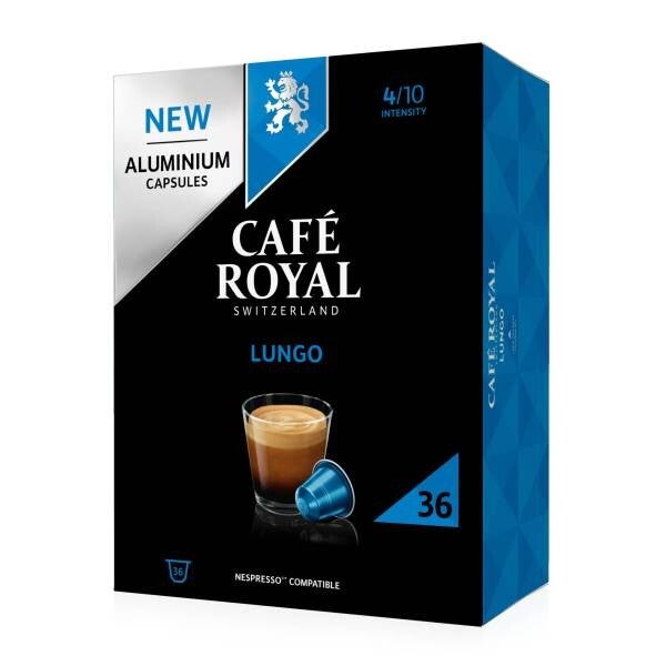 Kaffeekapselbox Alu Lungo (36 Kapseln) geeign.f.Nespressom.