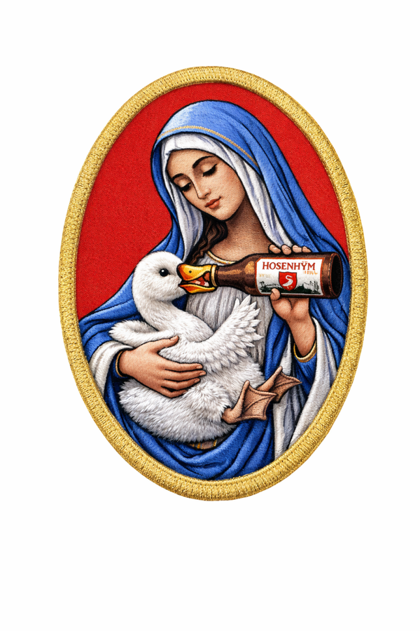 Maria geeft de fles